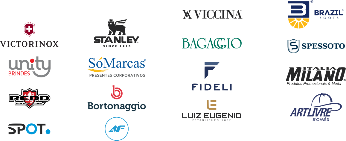 Marcas parceiras e fornecedores homologados da Gift Consult